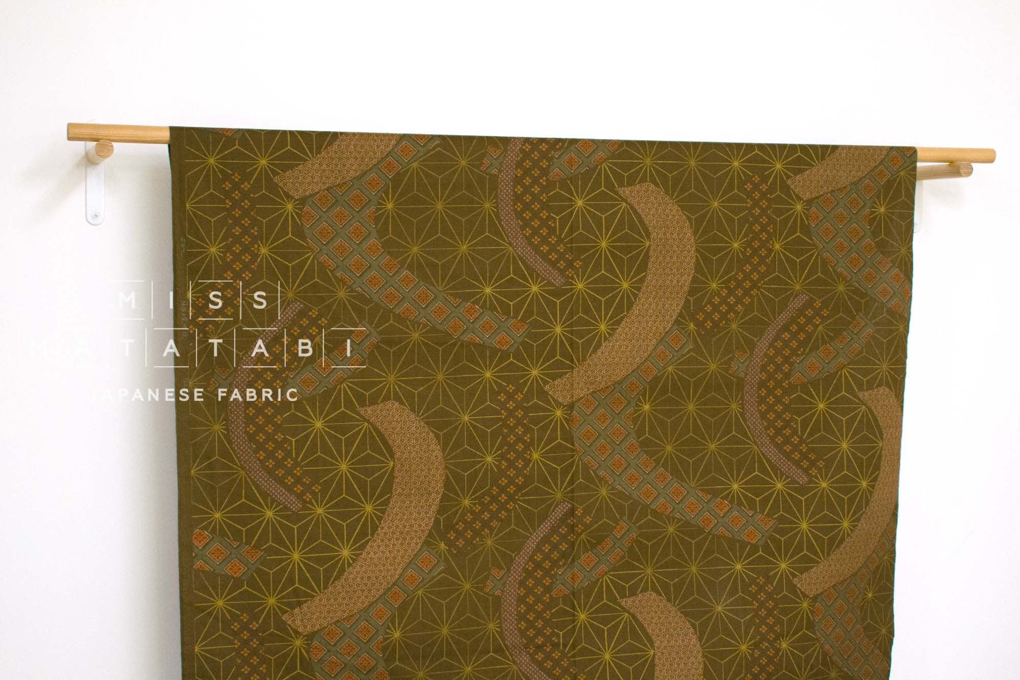 Japanese Fabric Asanoha Tsumugi - D - 50cm