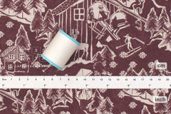 Japanese Fabric Ski Slopes - C - 50cm