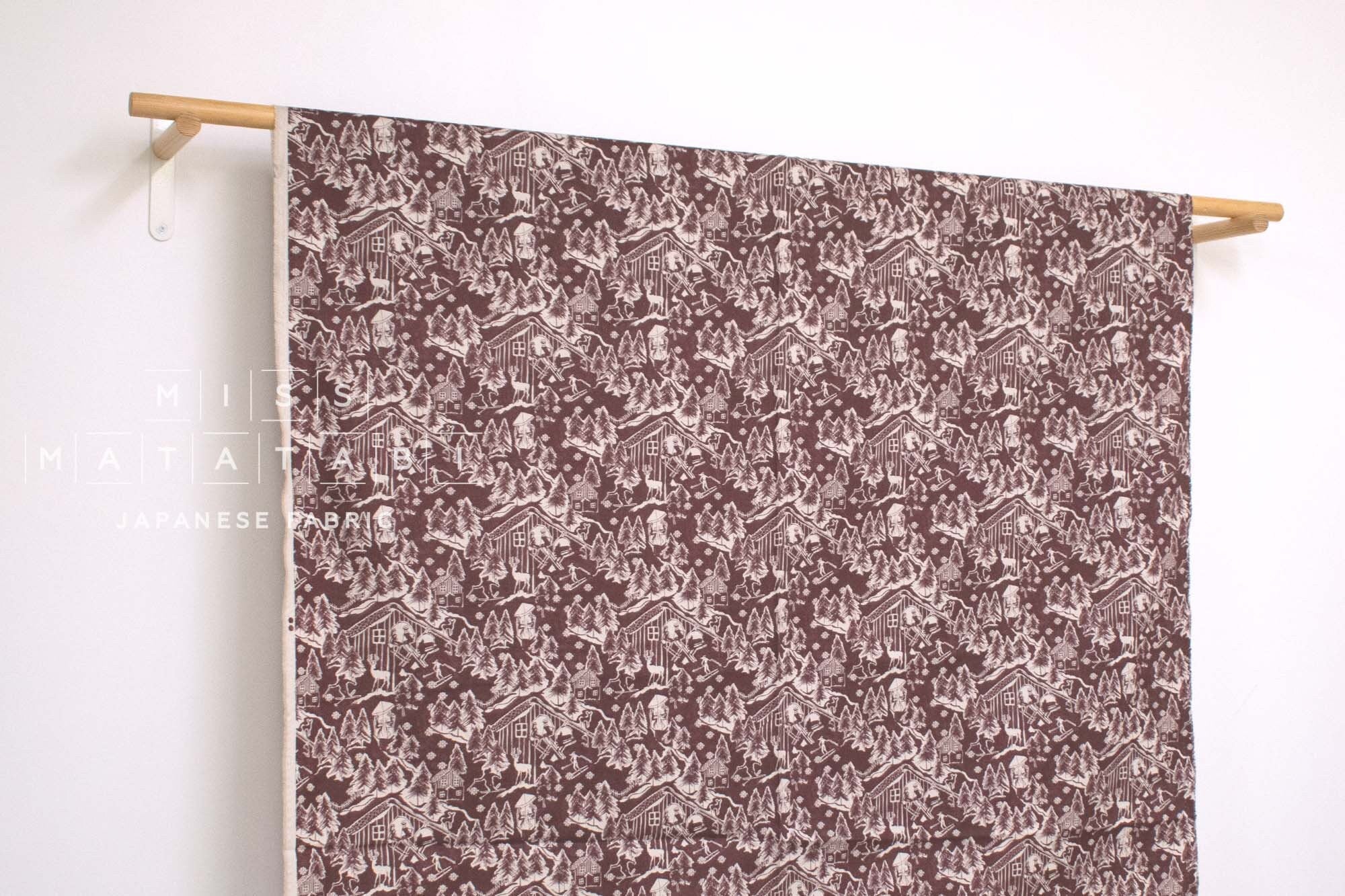 Japanese Fabric Ski Slopes - C - 50cm