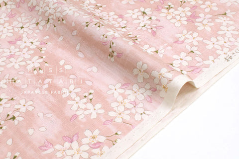 Japanese Fabric Sakura Watercolor - B - 50cm