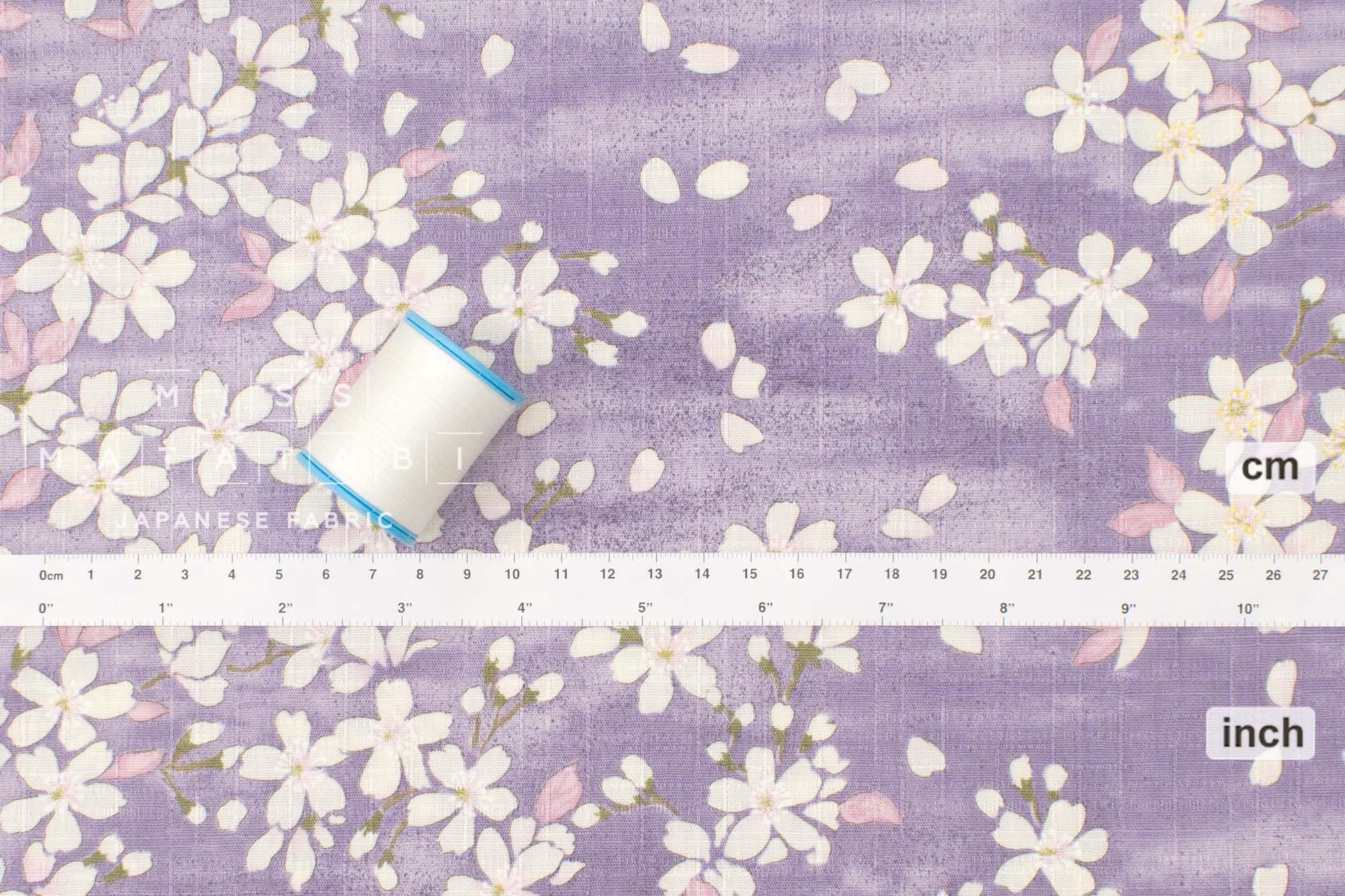 Japanese Fabric Sakura Watercolor - D - 50cm