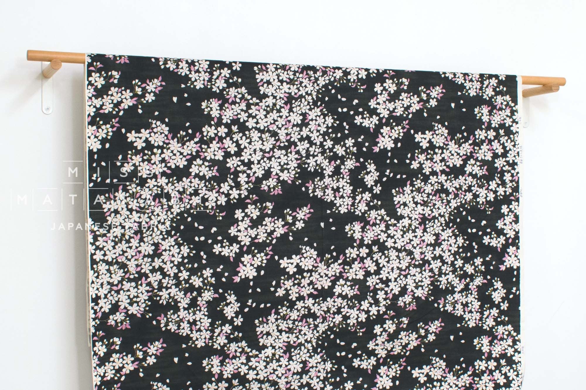 Japanese Fabric Sakura Watercolor - E - 50cm