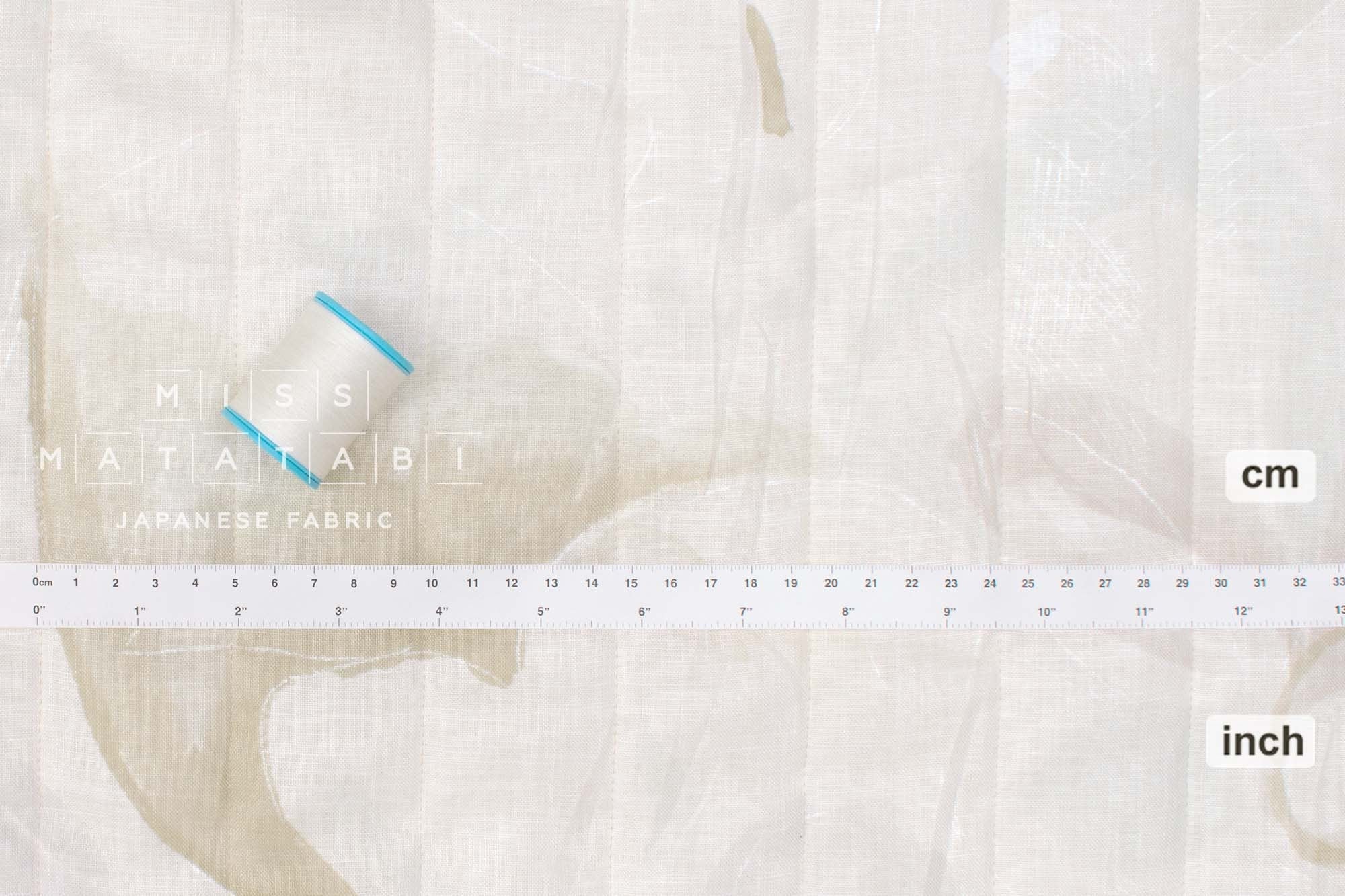 Nani Iro Kokka Japanese Fabric As It Is Quilted Linen - C - 50cm