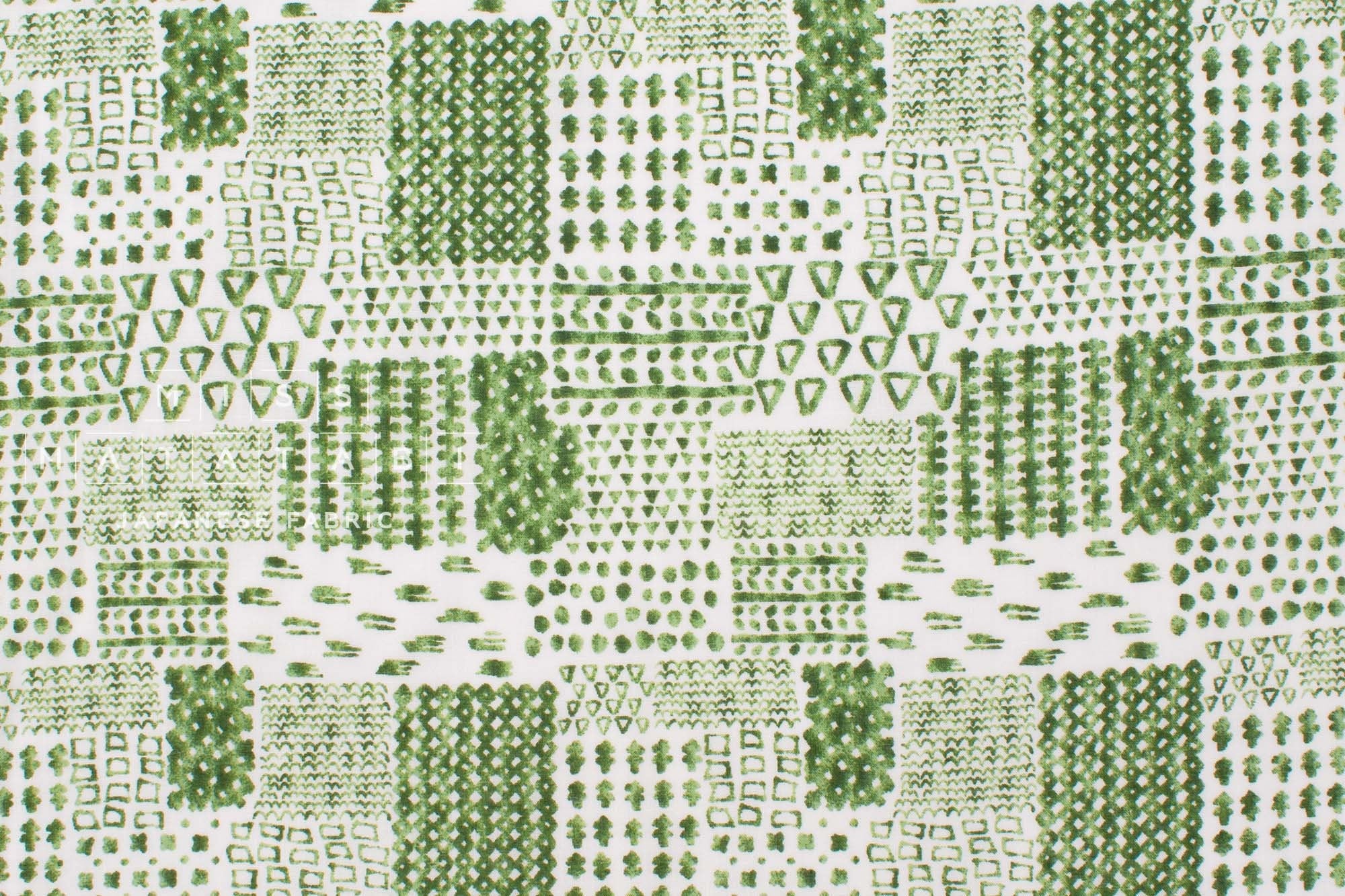Japanese Fabric Kokka Indigo Modern - B - 50cm