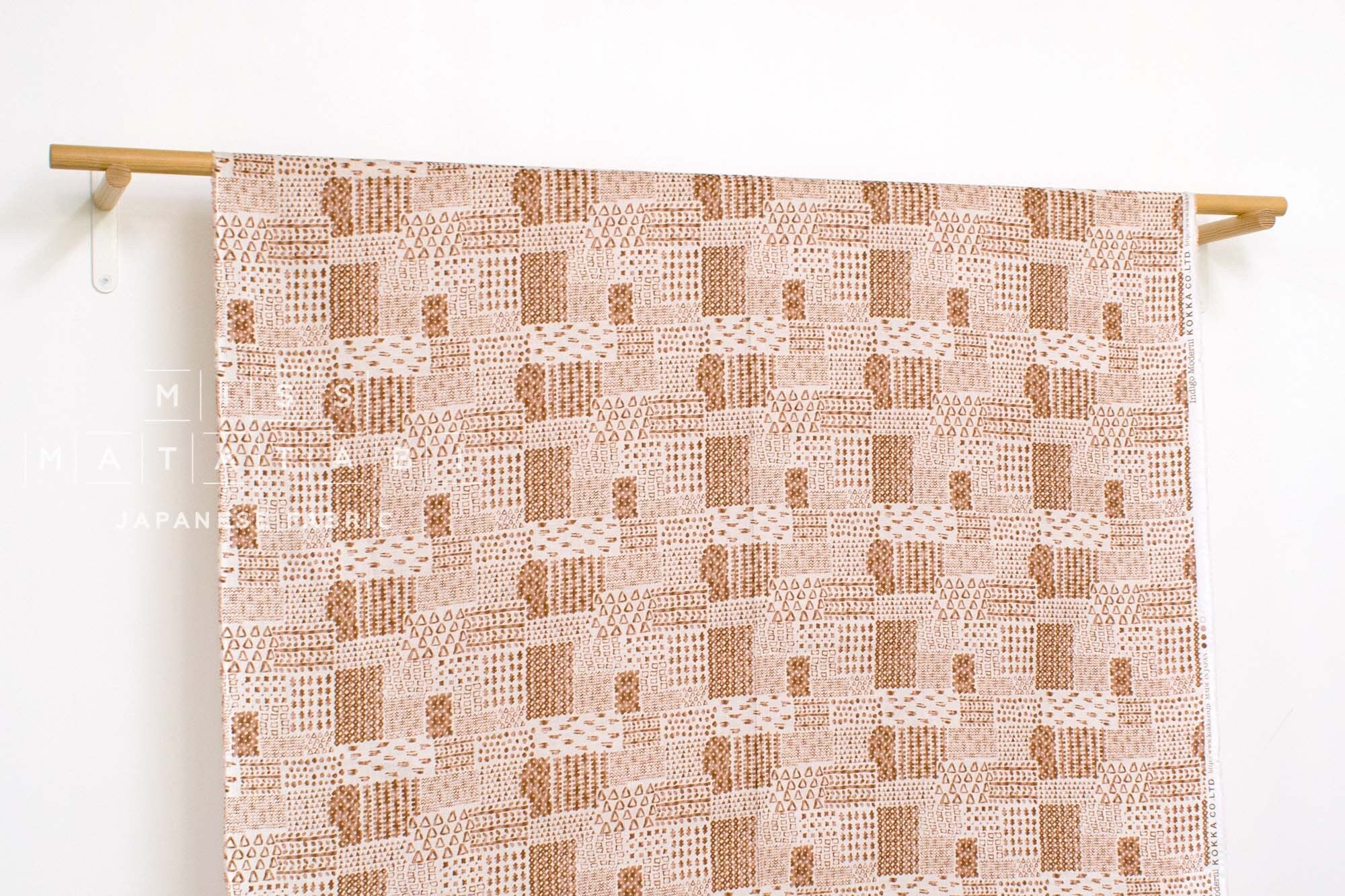 Japanese Fabric Kokka Indigo Modern - C - 50cm