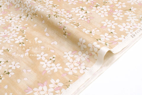 Japanese Fabric Sakura Watercolor - A - 50cm
