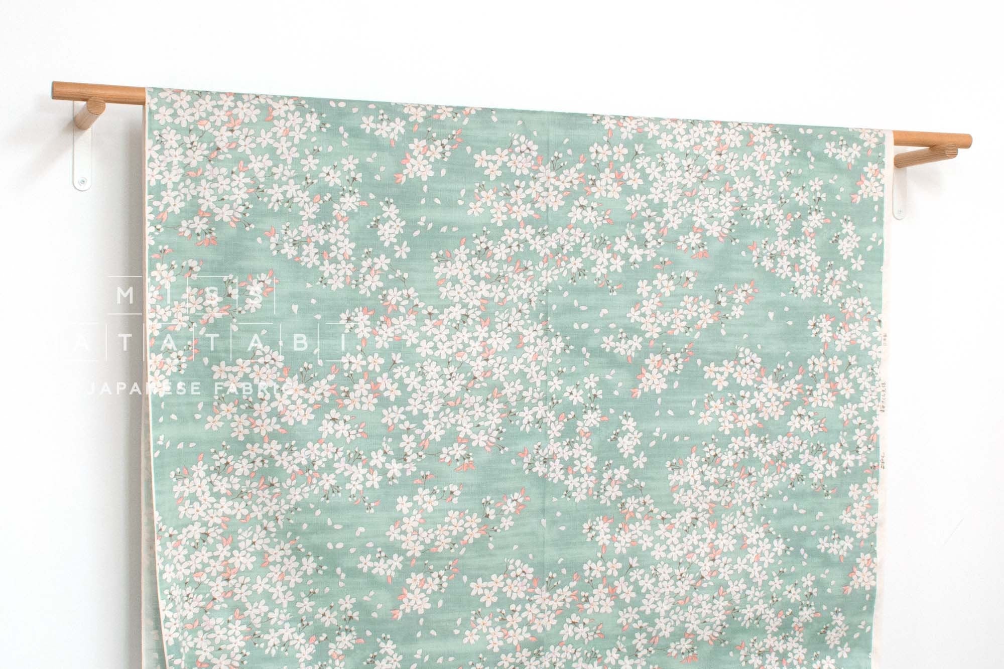 Japanese Fabric Sakura Watercolor - C - 50cm