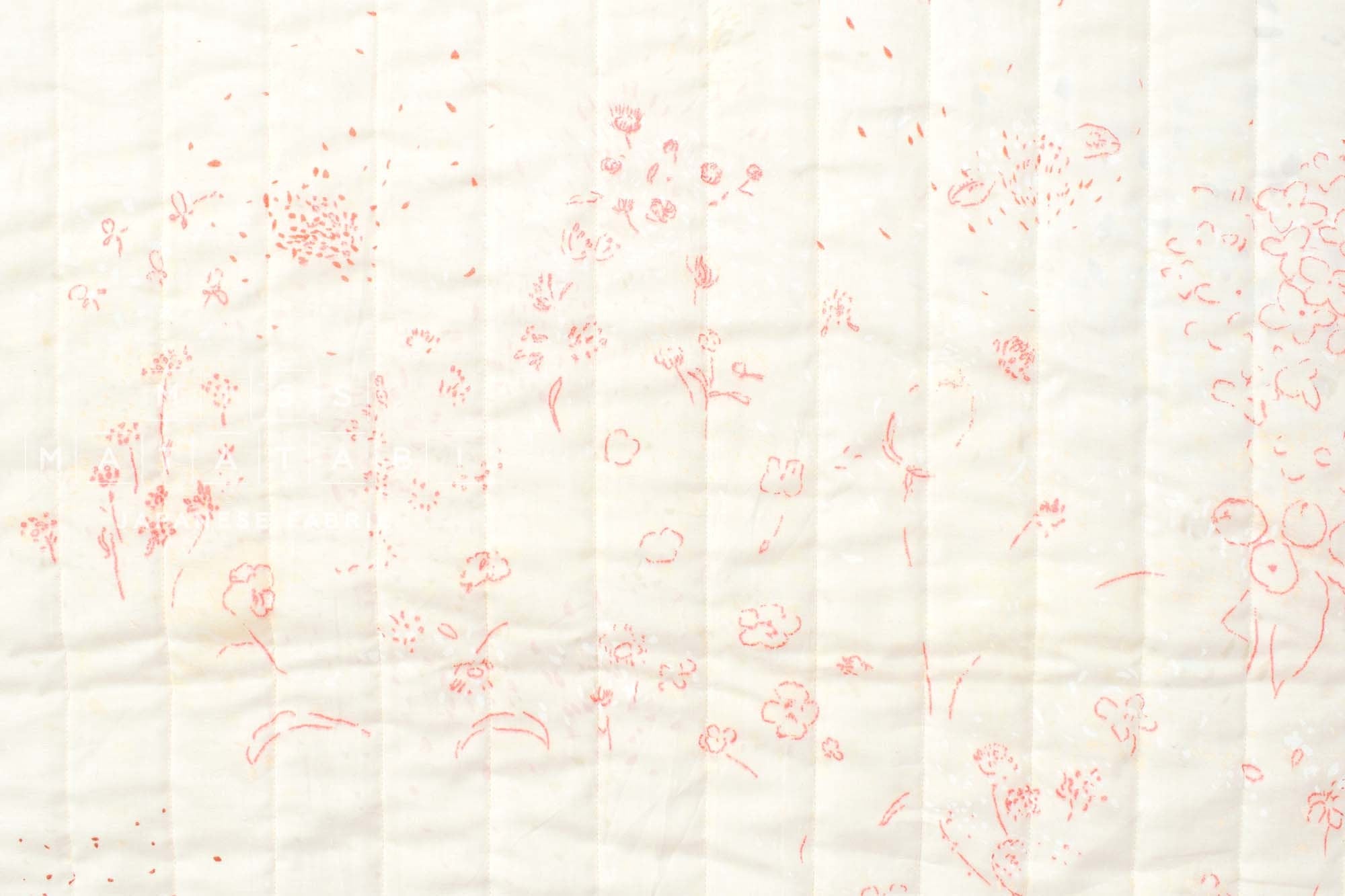 Nani Iro Kokka Japanese Fabric Gift Quilted Double Gauze - E - 50cm