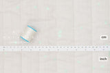 Nani Iro Kokka Japanese Fabric poesia visual Quilted Double Gauze - B - 50cm