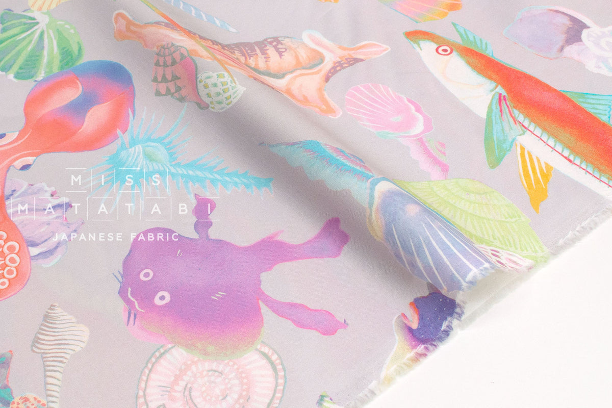 Japanese Fabric Octopus's Garden II - 50cm