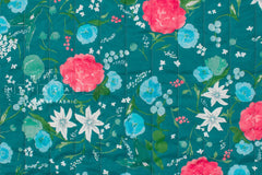 Nani Iro Kokka Japanese Fabric Rakuen Quilted Silk Blend - D - 50cm
