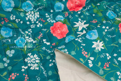 Nani Iro Kokka Japanese Fabric Rakuen Quilted Silk Blend - D - 50cm