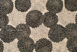 Japanese Fabric Yarn Dyed Woven Floral Jacquard  - black, latte - 50cm