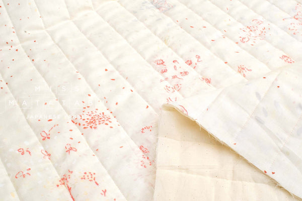 Nani Iro Kokka Japanese Fabric Gift Quilted Double Gauze - E - 50cm