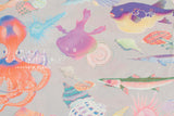 Japanese Fabric Octopus's Garden II - 50cm
