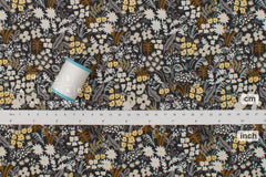 Cotton + Steel Rifle Paper Co. Bon Voyage - Meadow - grey multi metallic - 50cm
