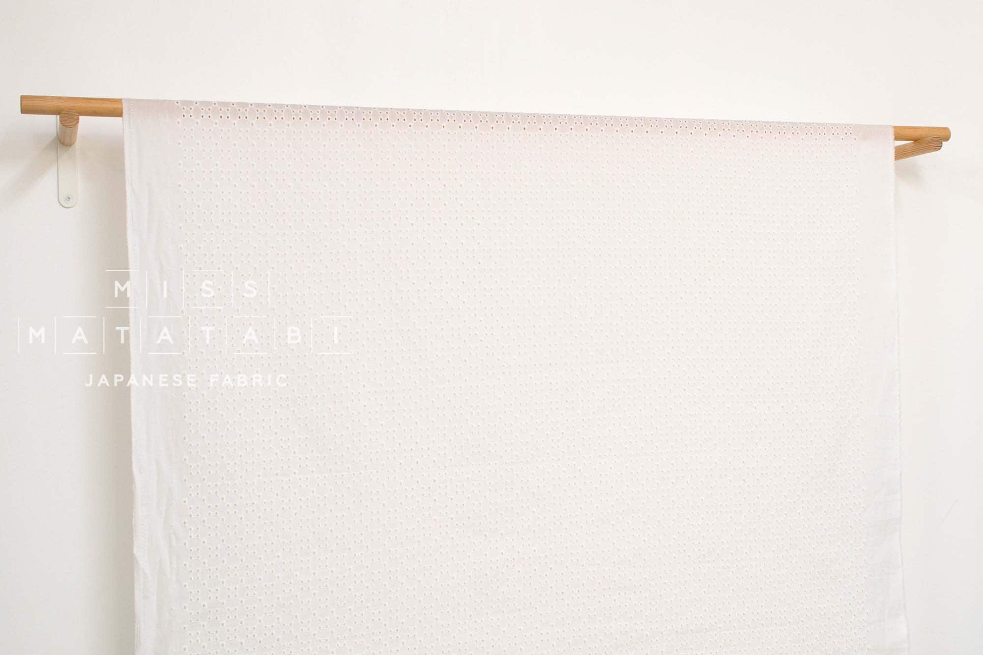 Japanese Fabric Embroidered Eyelet - 3B - 50cm