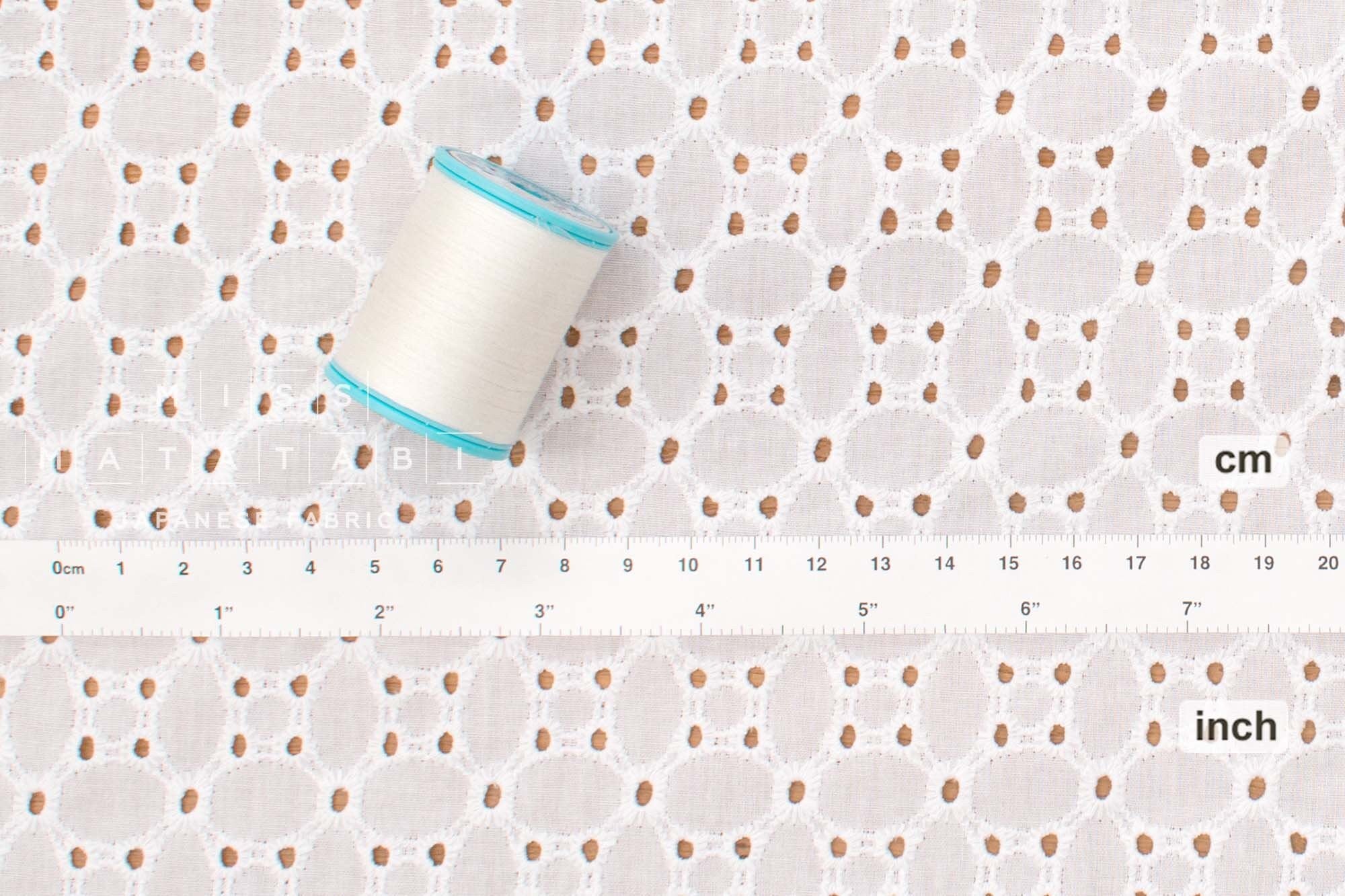 Japanese Fabric Embroidered Eyelet - 3B - 50cm