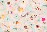 Japanese Fabric Pressed Flower Collage - 50cm