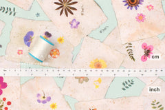 Japanese Fabric Pressed Flower Collage - 50cm
