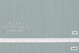 Japanese Fabric Shokunin Collection Yarn-Dyed Dot Dobby - sage blue grey - 50cm