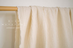 Japanese Fabric Shokunin Collection Yarn-Dyed Sun-Dried Waffle -  50cm