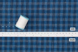 Japanese Fabric 100% Linen Plaid - 6 -  50cm