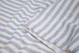 Japanese Fabric Shokunin Collection Yarn-Dyed Sun-Dried Double Gauze Stripes I - light blue -  50cm