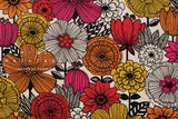 Japanese Fabric Mattina Di Vacanza Isla Floral - E - 50cm