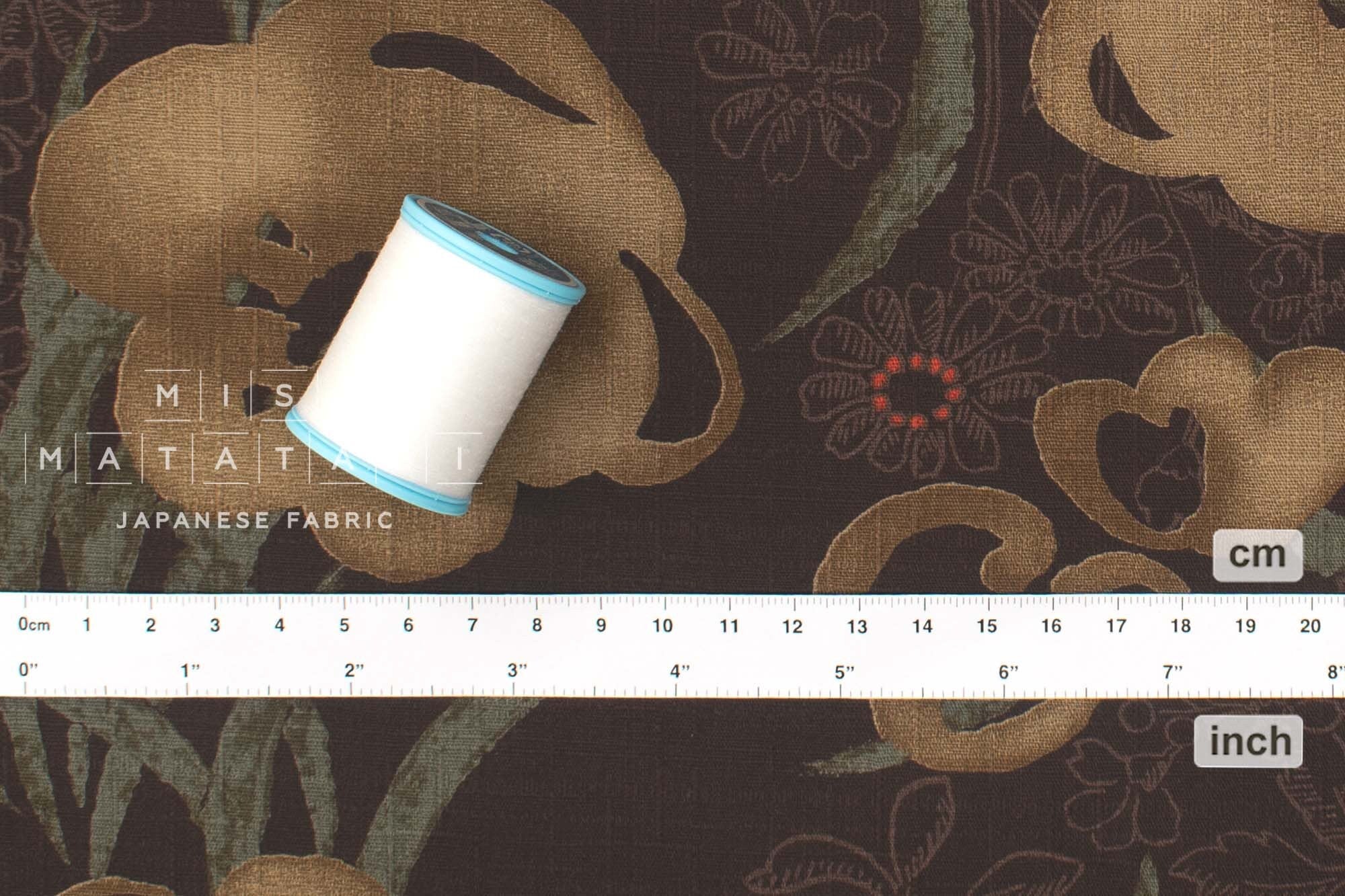 Japanese Fabric Abstract Floral - C - 50cm