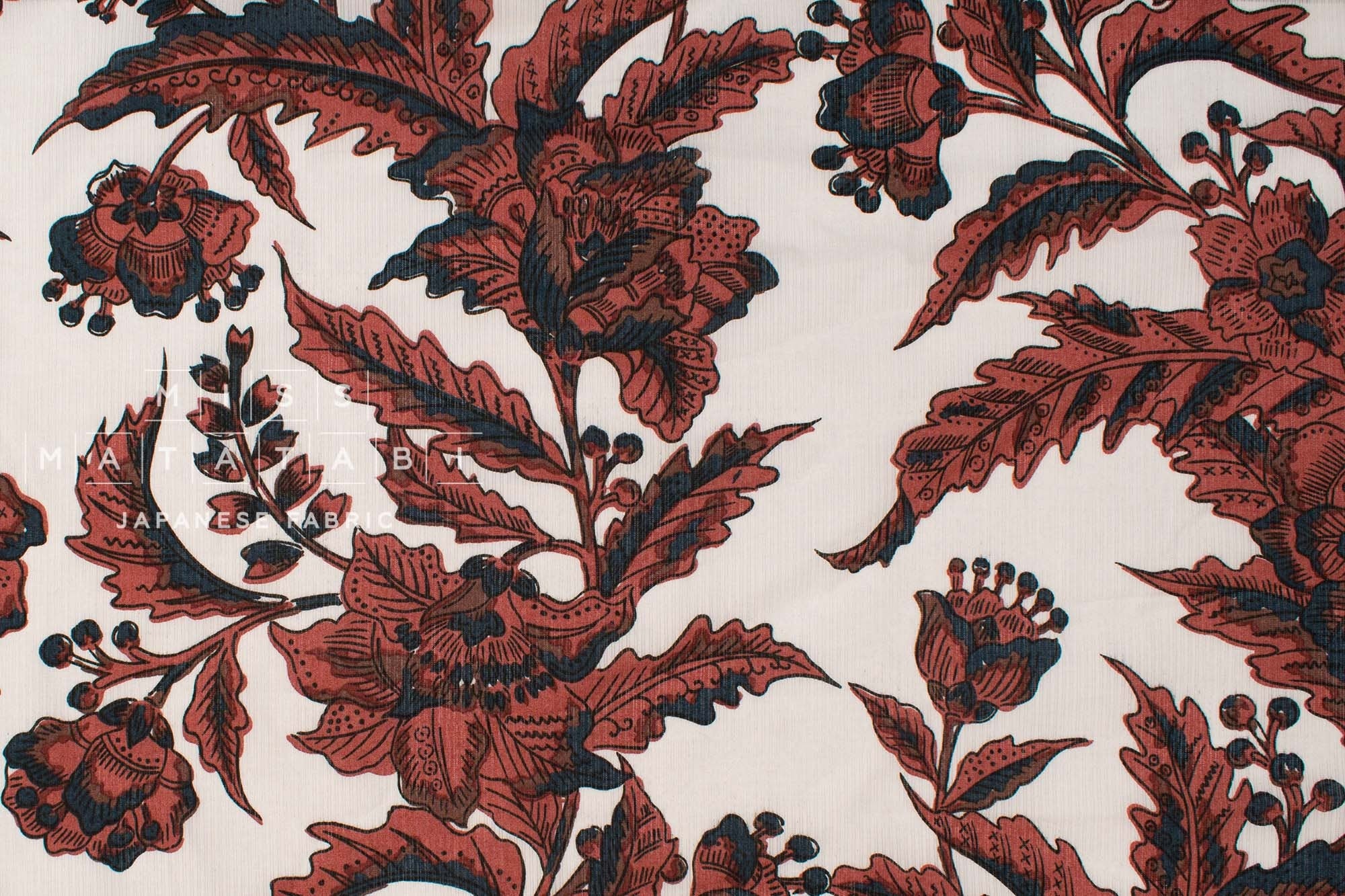 Japanese Fabric Ella Piqué Voile - A - 50cm