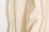 Japanese Fabric Shokunin Collection Sun-Dried Embroidered Cotton Batiste Carmella - cream -  50cm