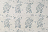 Japanese Fabric Bears Riding Bicycles - B3 - 50cm