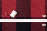 Japanese Fabric Shokunin Collection Yarn-Dyed Large Plaid Herringbone - red - 50cm