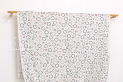Japanese Fabric Noel Blanc Mistletoe and Ornaments - B1 - 50cm