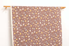 Japanese Fabric Corduroy Mjuk Tori to Hana - C1 - 50cm