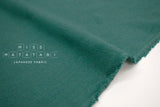 Japanese Fabric Shokunin Collection Hand-Dyed Sun-Dried Canvas - green - 50cm