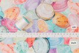 Japanese Fabric Seashell Pastels - 50cm