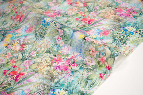 Japanese Fabric Wild Summer Garden - 50cm