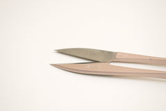 Japanese Banshu Hamono Nigiri Hasami Thread Snip Scissors - rose gold - 105mm