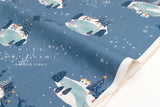 Japanese Fabric Noel Blanc Frozen Lake - blue - 50cm