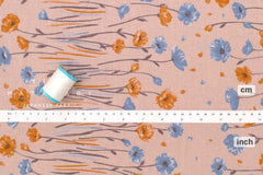 Japanese Fabric Poppies Border - C2 - 50cm