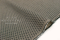 Japanese Fabric Yarn Dyed Jacquard Woven Seigaiha - black, latte - 50cm