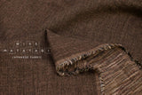 Japanese Fabric Shokunin Collection Yarn-Dyed Slub Kasuri - brown - 50cm