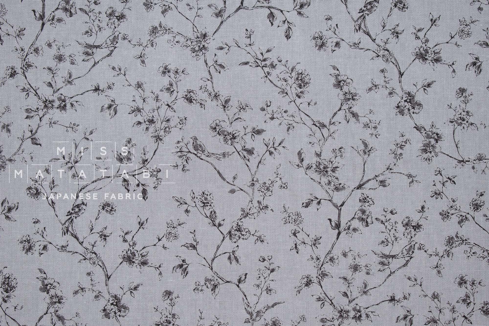 Japanese Fabric Victorian Garden - E - 50cm