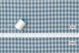 Japanese Fabric Shokunin Collection Yarn-Dyed Gingham - light blue - 50cm