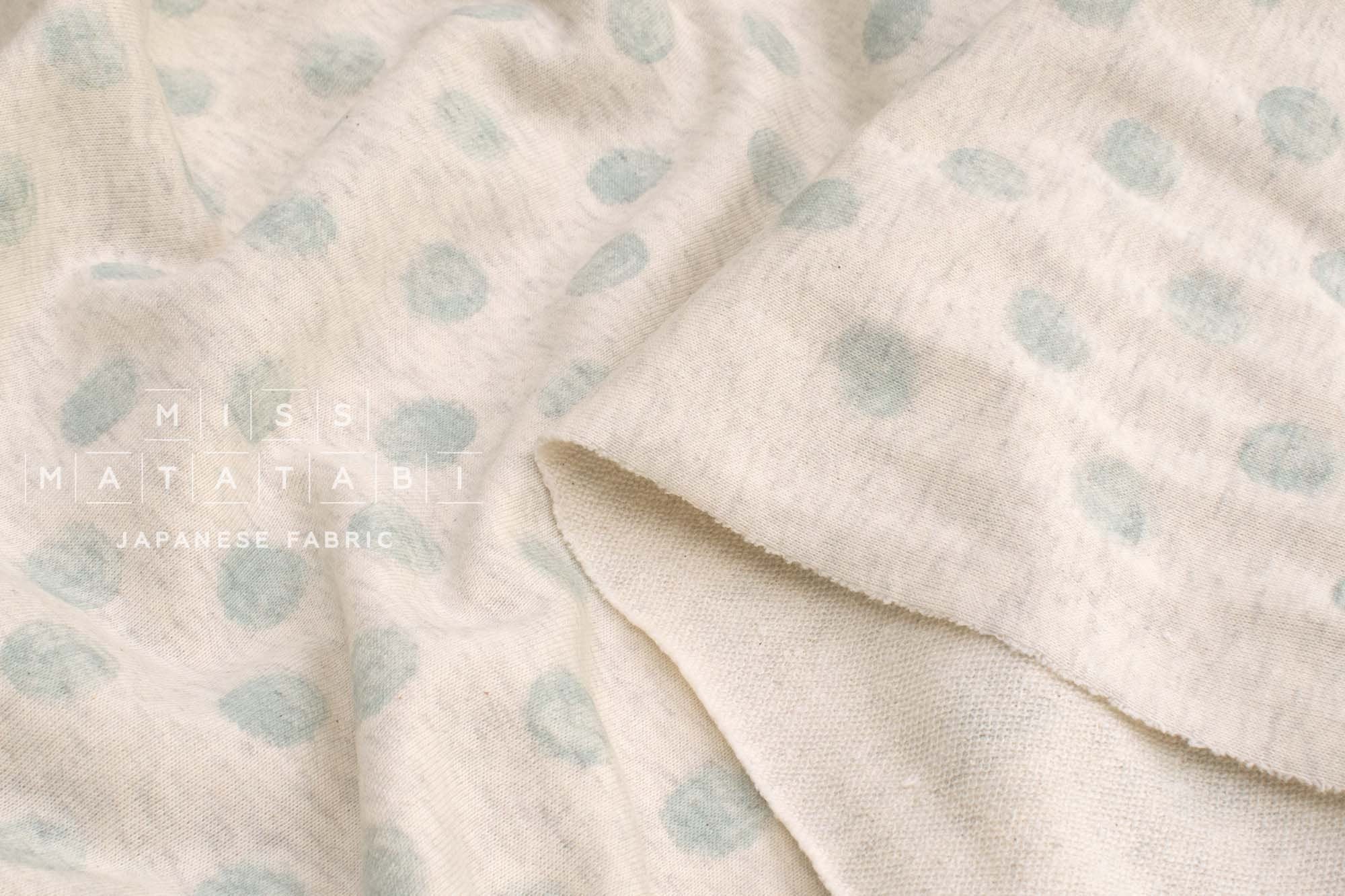 Japanese Fabric Mini French Terry Knit Dots  - B2 - 50cm
