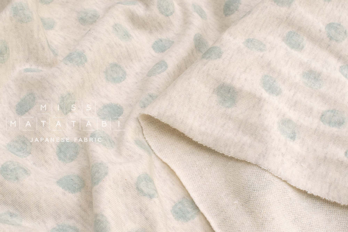 Japanese Fabric Mini French Terry Knit Dots  - B2 - 50cm