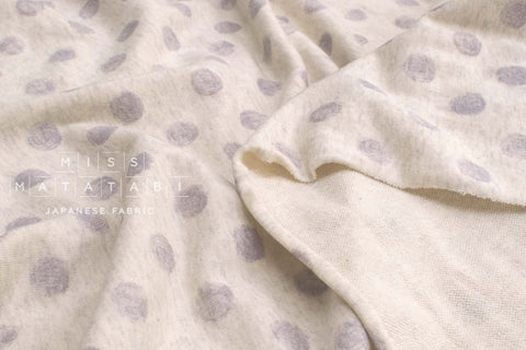 Japanese Fabric Mini French Terry Knit Dots  - B3 - 50cm