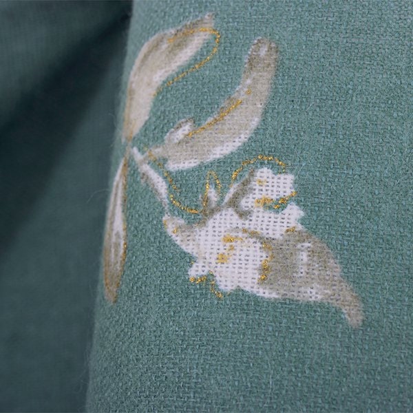 nani IRO Japanese Fabric Kokka New Morning I 2022 A/W - mao C - metallic gold -  50cm